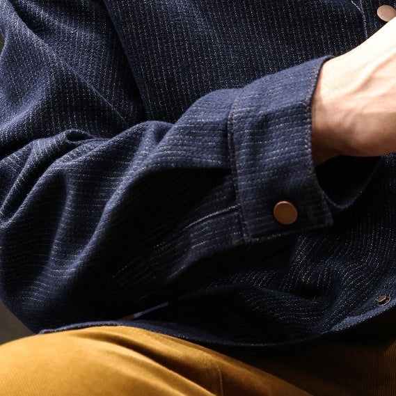 VAAGOON JACQUARD DENIM SHIRT