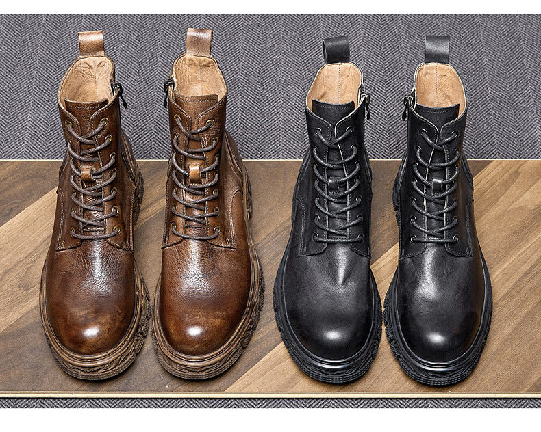 VAAGOON Gentle Retro Zipper Martin Boots