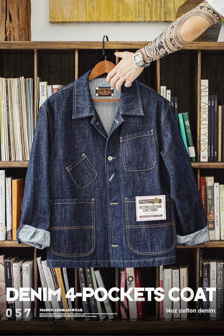 VAAGOON DENIM 4-POCKETS COAT