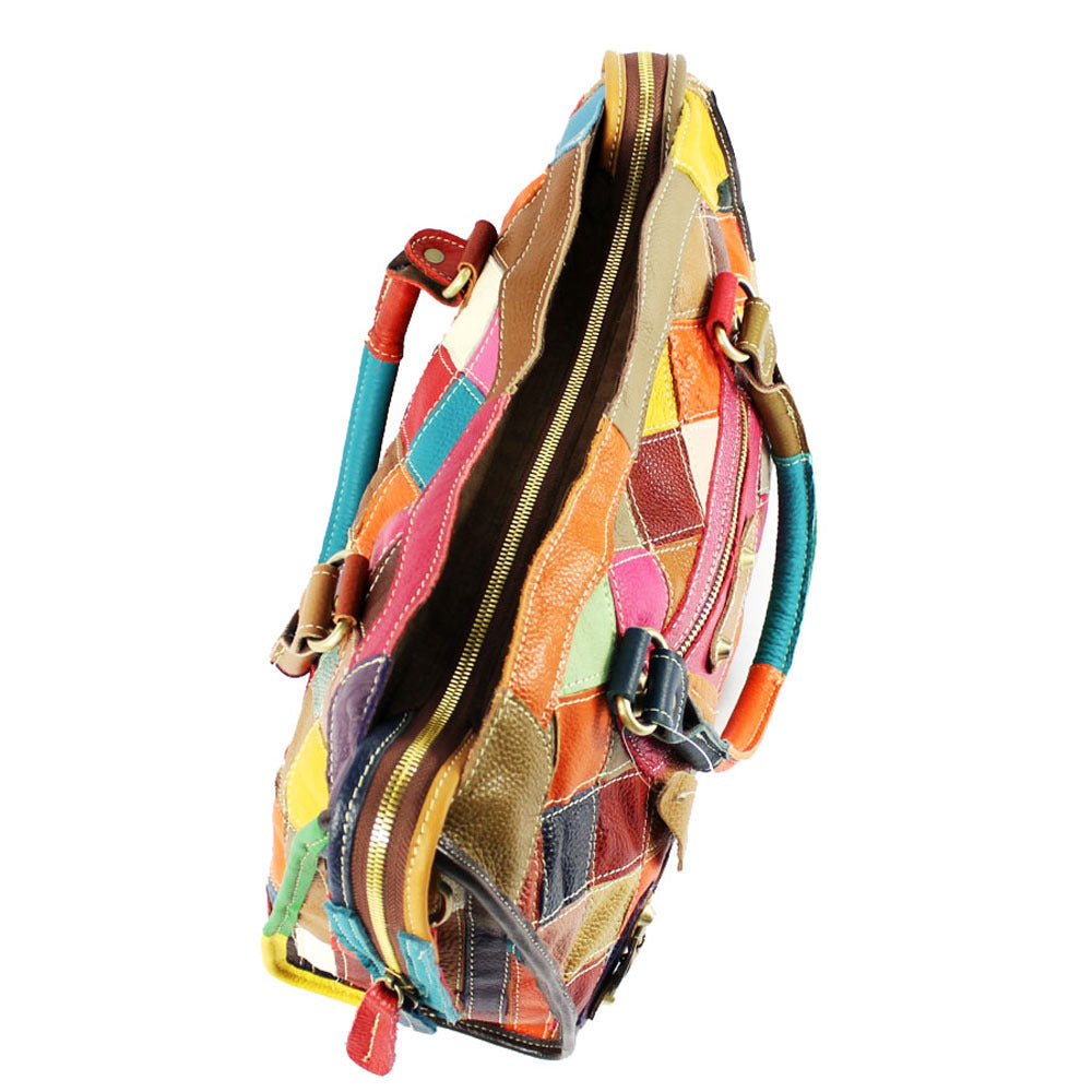 Vaagoon Genuine Leather Checkered Women's Bag