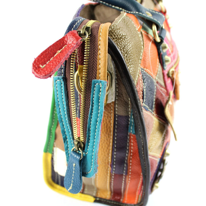 Vaagoon Genuine Leather Checkered Women's Bag