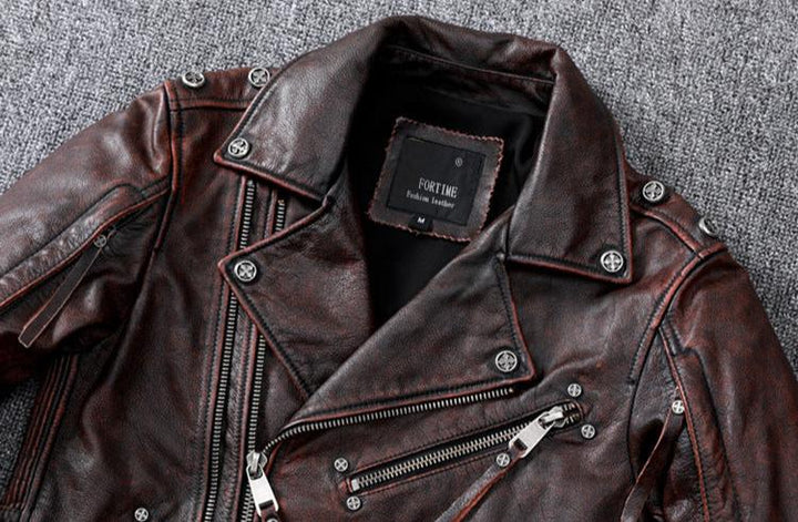 VAAGOON BRAWTA DECO LEATHER JACKET