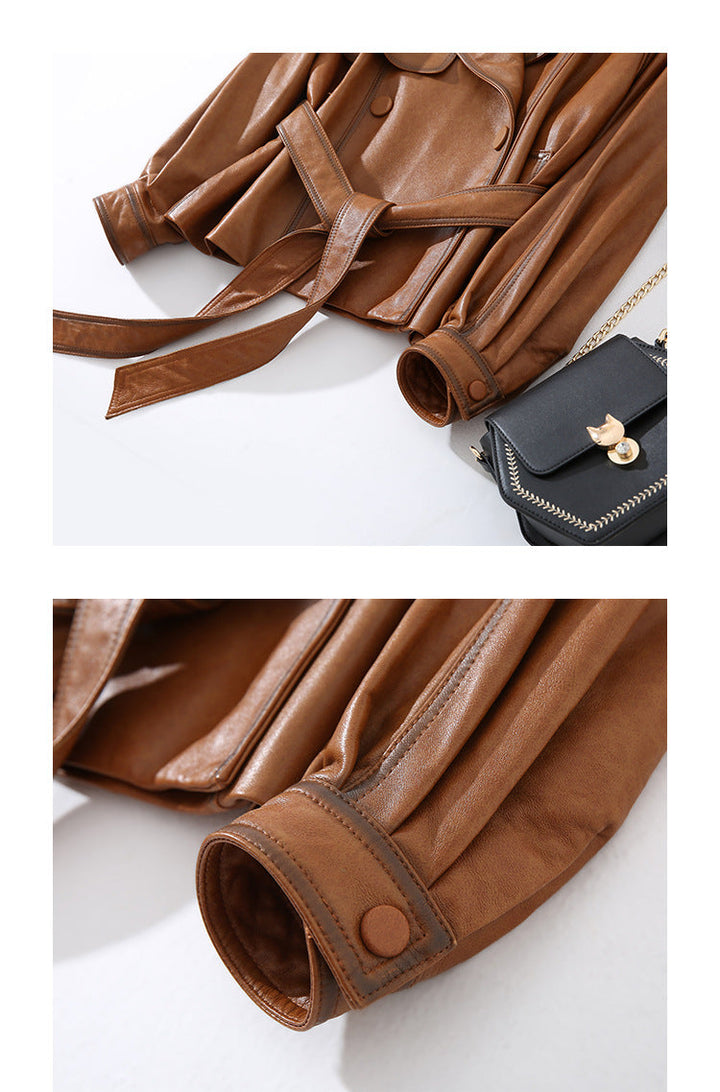 Vaagoon NobleSkin Leather Women's Short Style Jacket