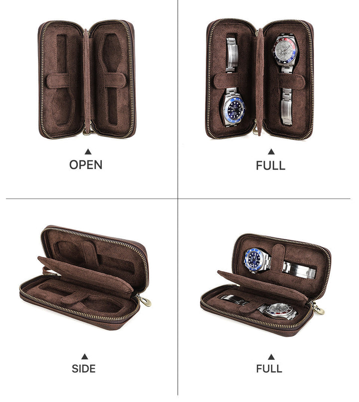 Vaagoon Compact Leather Watch Case