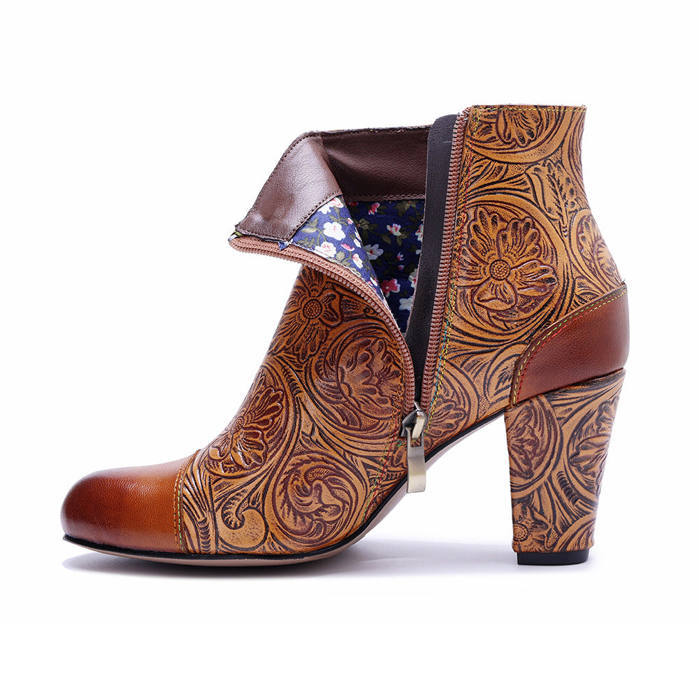 Vaagoon RetroCraft Leather Boots