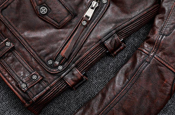 VAAGOON BRAWTA DECO LEATHER JACKET