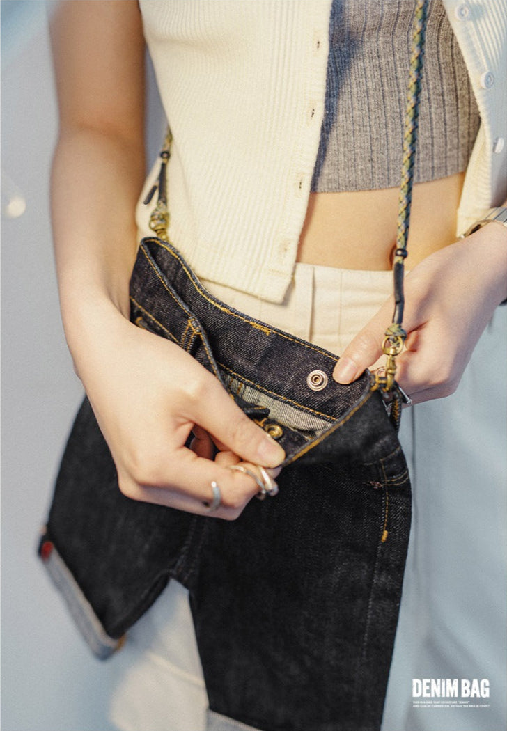 VAAGOON Denim Mini Shoulder Bag