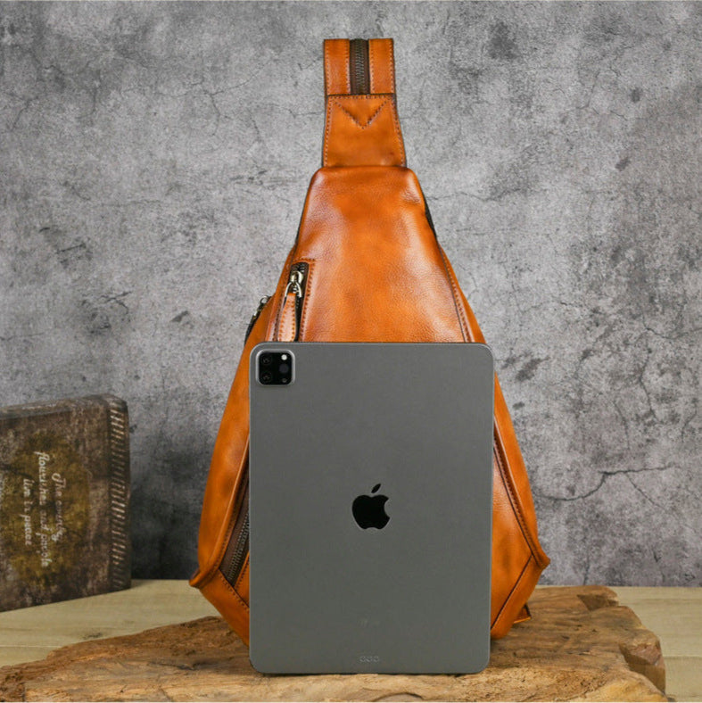 Vaagoon UrbanNomad Genuine Leather Chest Bag