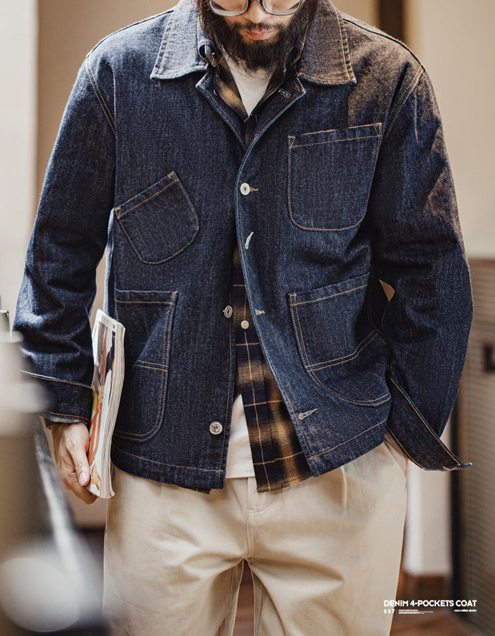 VAAGOON DENIM 4-POCKETS COAT