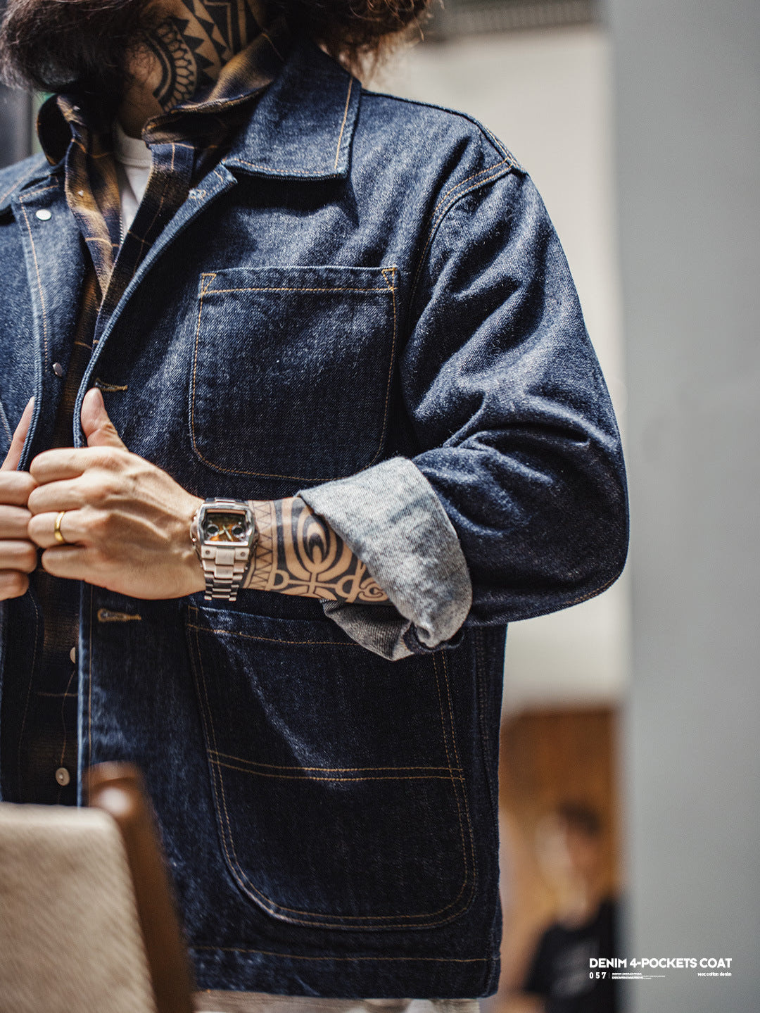 VAAGOON DENIM 4-POCKETS COAT