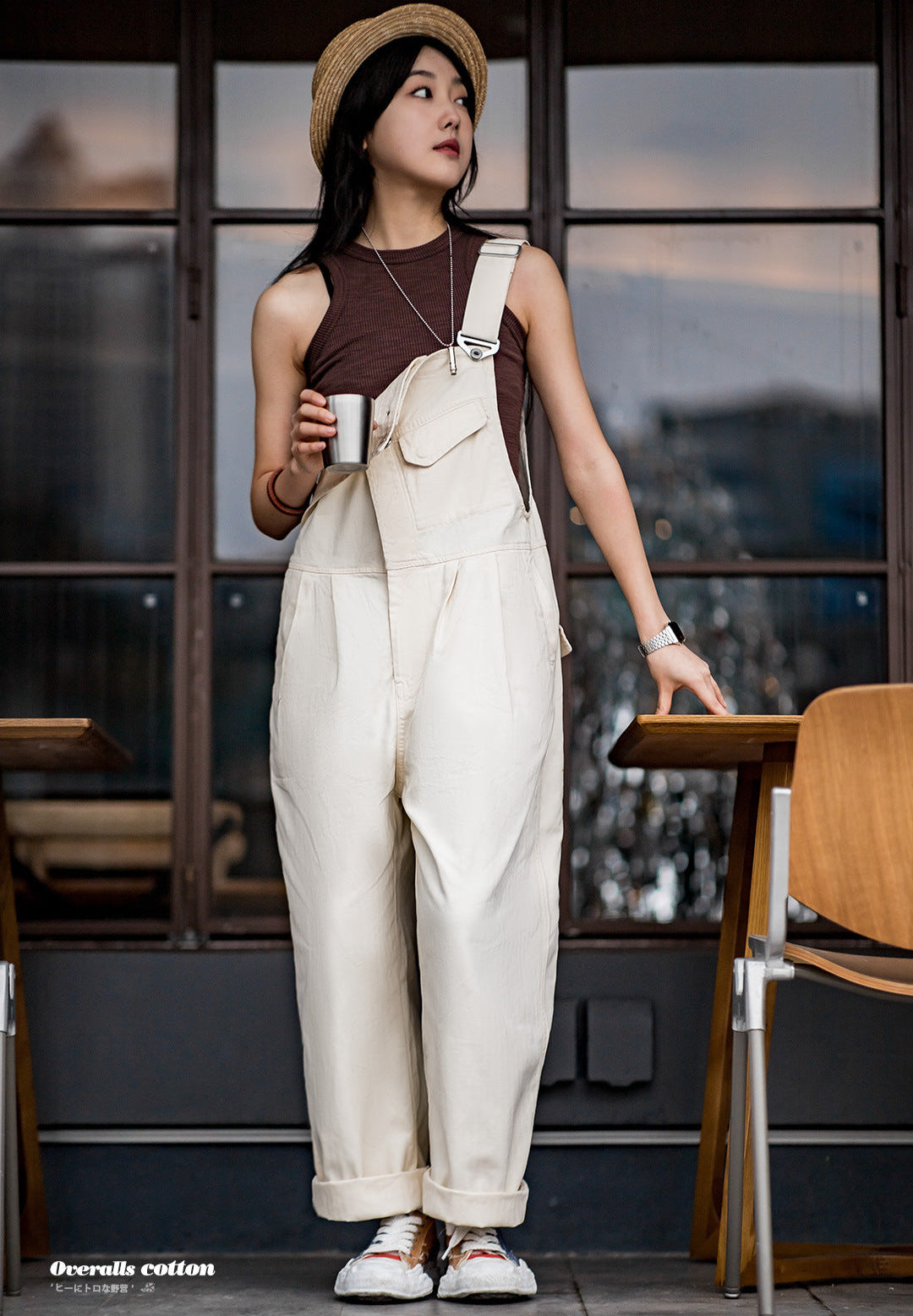 VAAGOON Vintage Casual Loose Jumpsuit