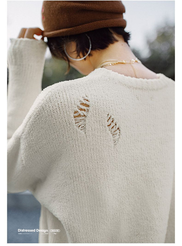 VAAGOON Distressed Design Sweater