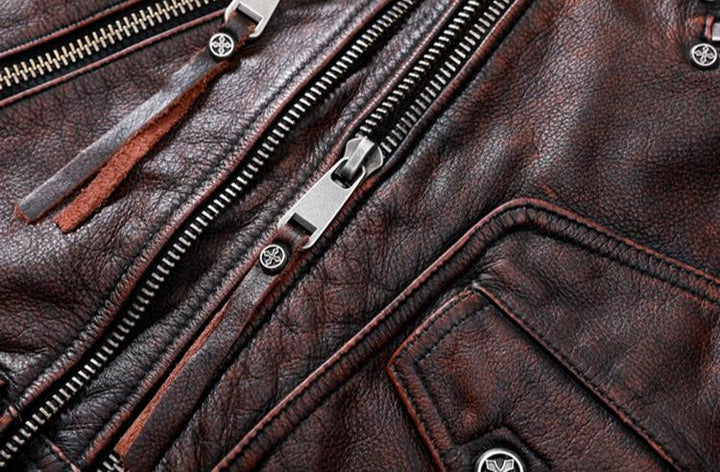VAAGOON BRAWTA DECO LEATHER JACKET