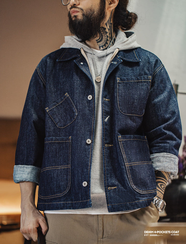 VAAGOON DENIM 4-POCKETS COAT