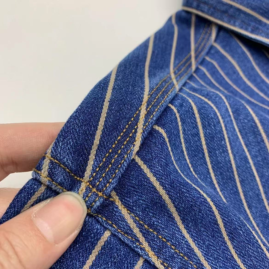 Vaagoon Blue Grid Retro Fit Shirt