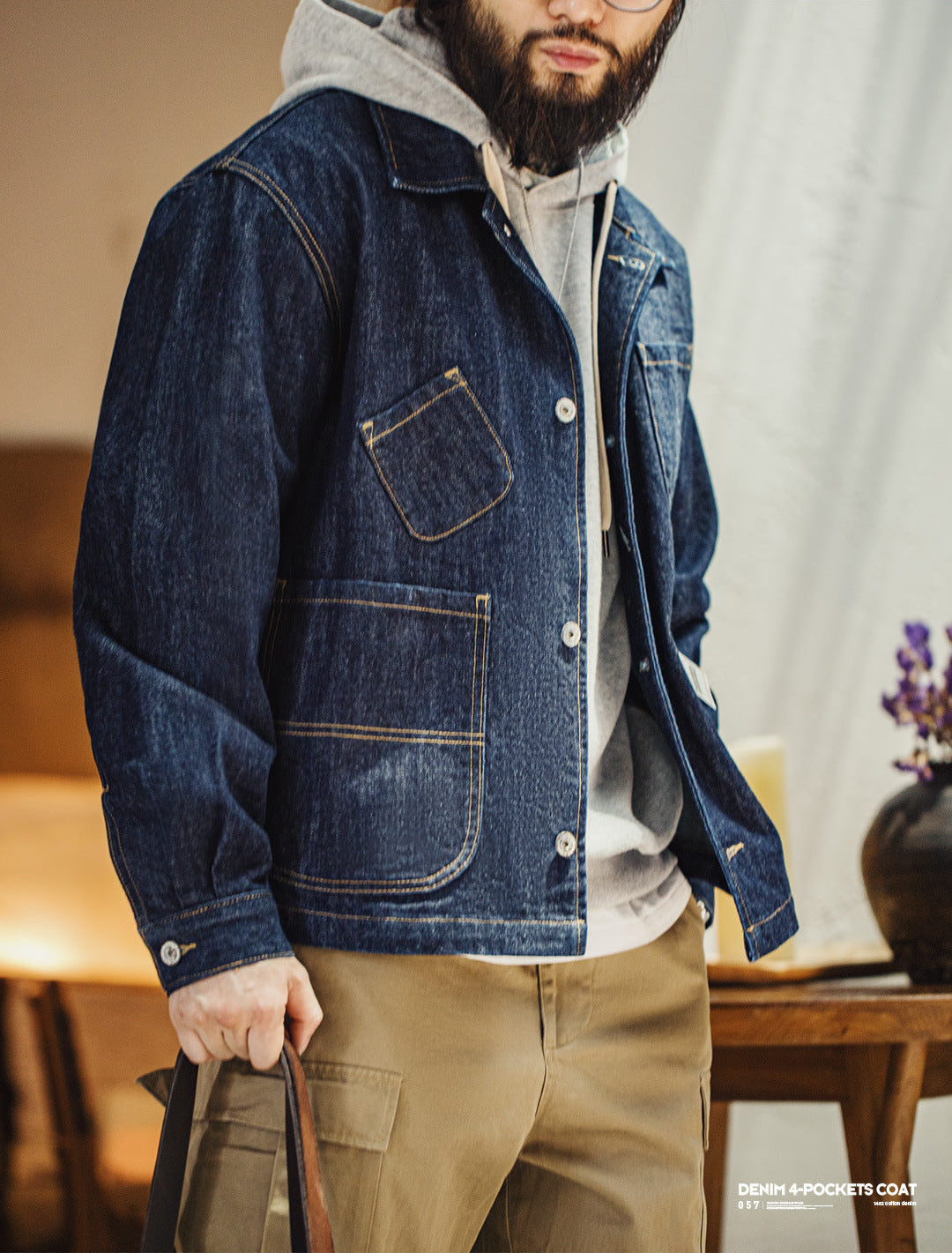 VAAGOON DENIM 4-POCKETS COAT