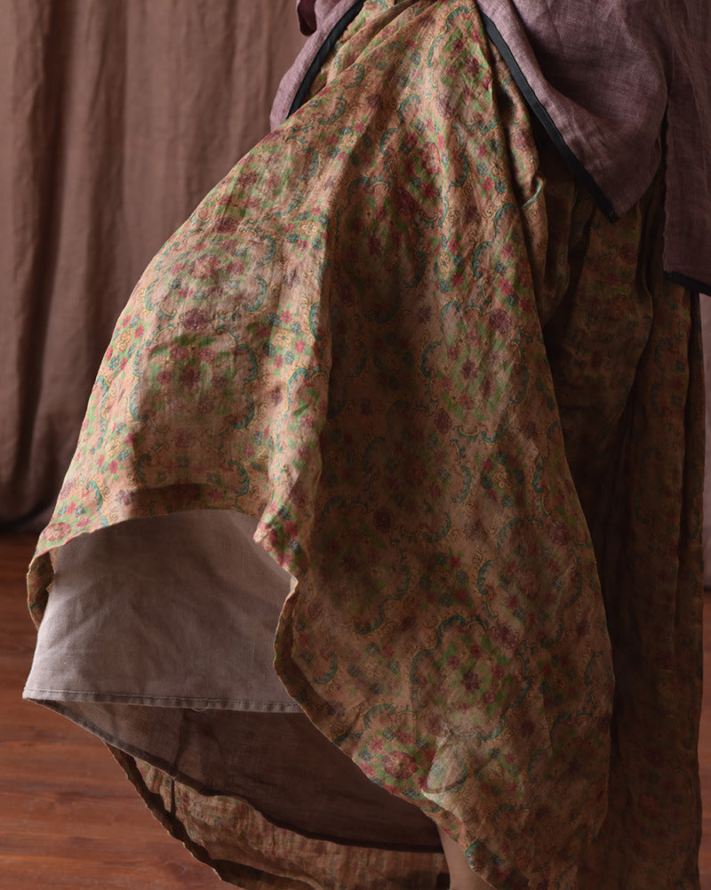 VAAGOON RETRO FLORA SKIRT