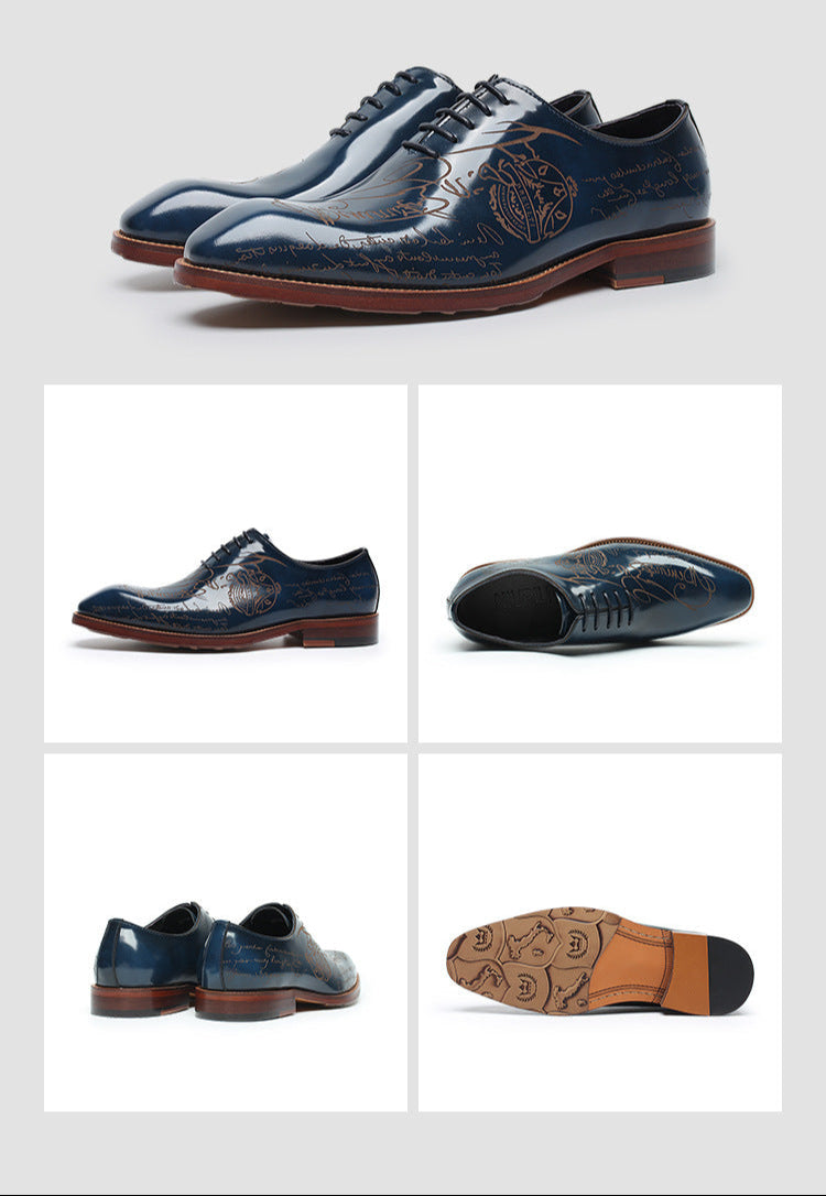 Vaagoon NeroLuxe Leather Men's Classic Shoes