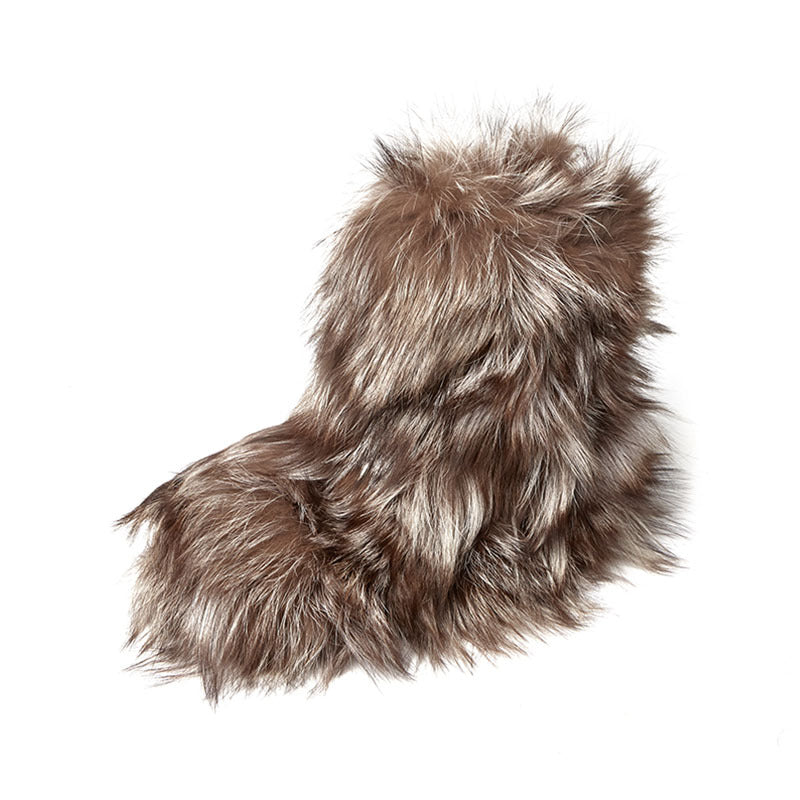 Vaagoon Arctic Fox Fur Boots