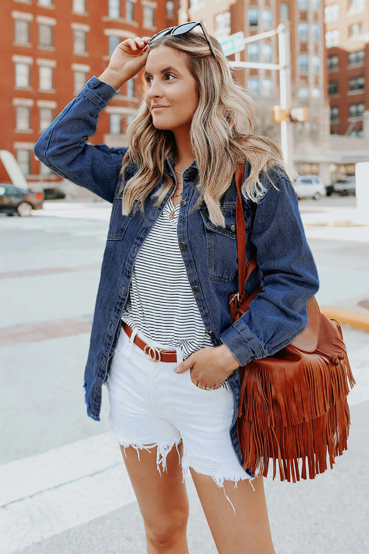 VAAGOON ALASTRA DENIM SHIRT