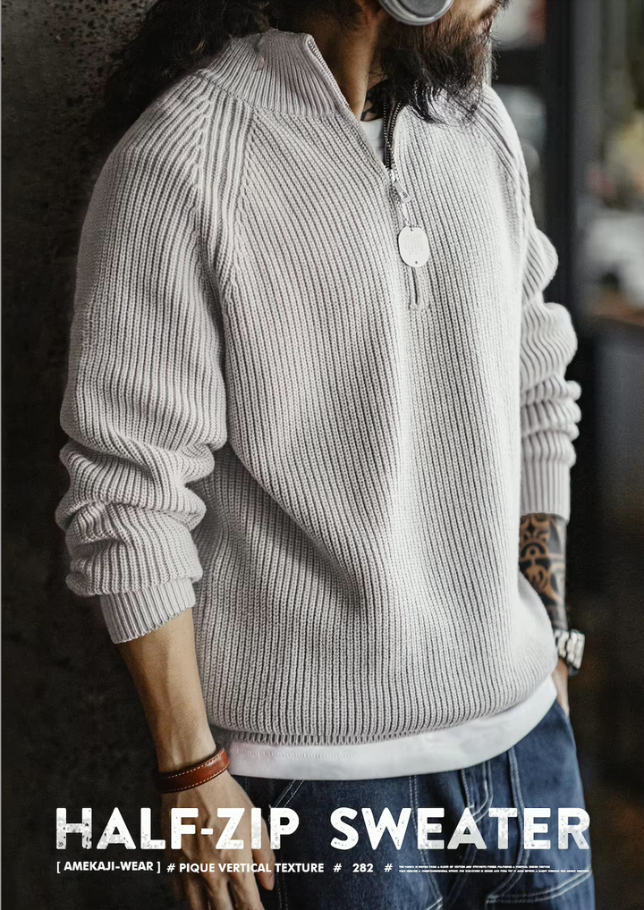 VAAGOON Vintage Half-Zip Sweater