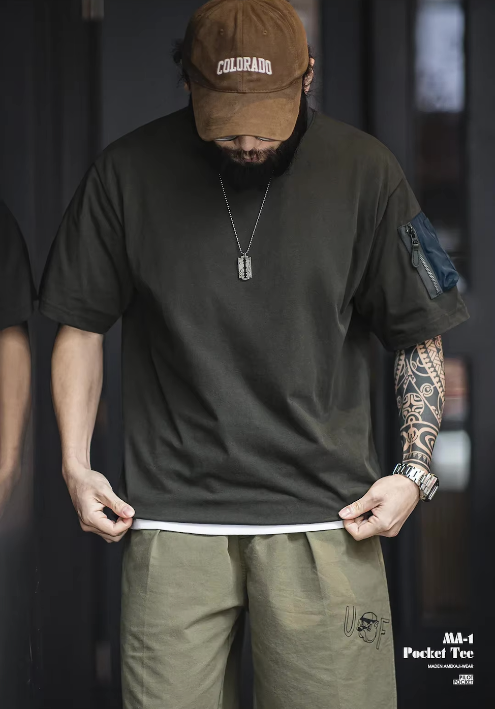 VAAGOON VINTAGE MA-1 POCKET TEE T-SHIRT