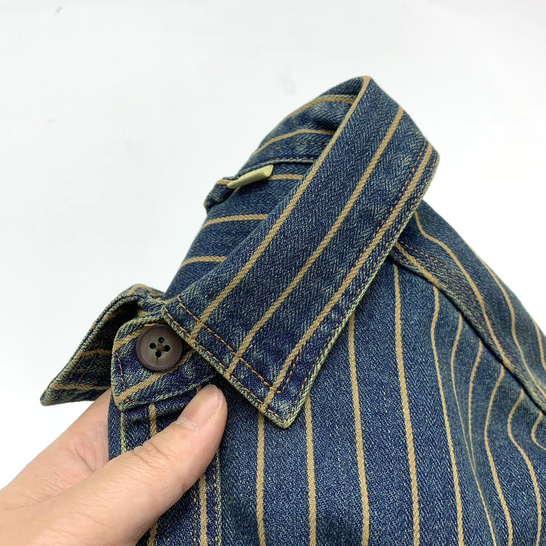 Vaagoon Blue Grid Retro Fit Shirt