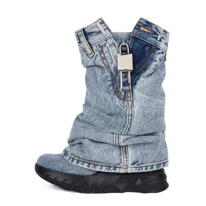 Vaagoon Denim Sky High Fashion Boots