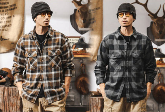 VAAGOON Black Grid Shirt