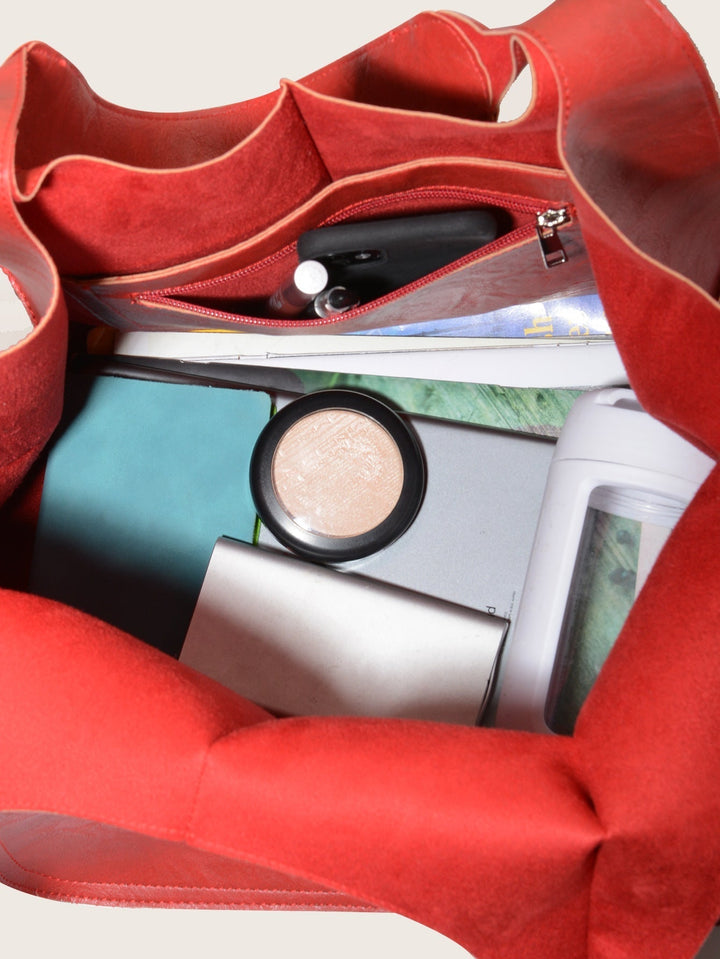 Simple Soft Leather Large Capacity Single Shoulder Portable Tote