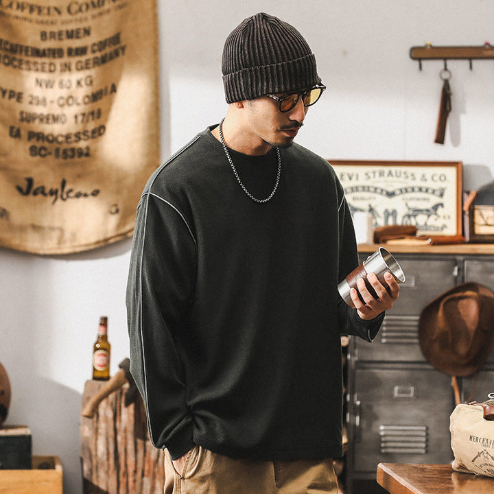 VAAGOON Gridmotion Geometric Patterned Sweatshirt