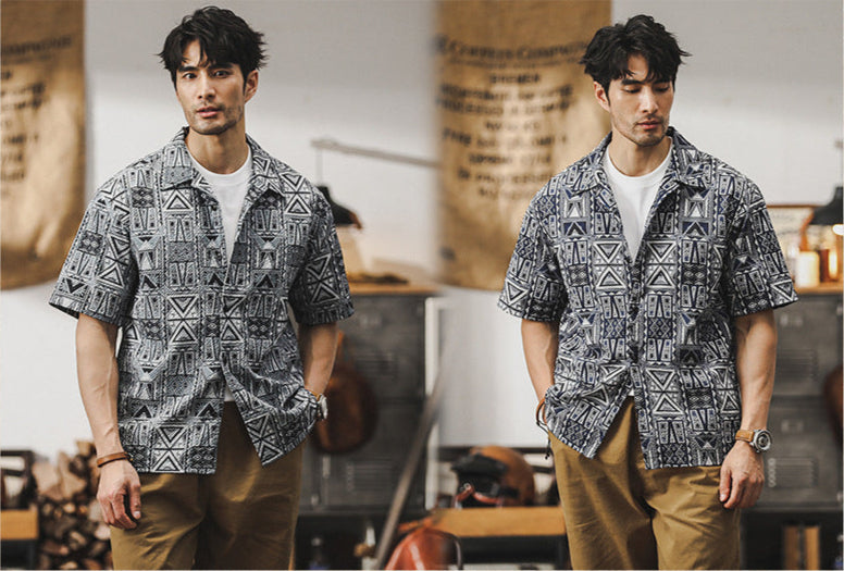 VAAGOON Tribal Pattern Shirt