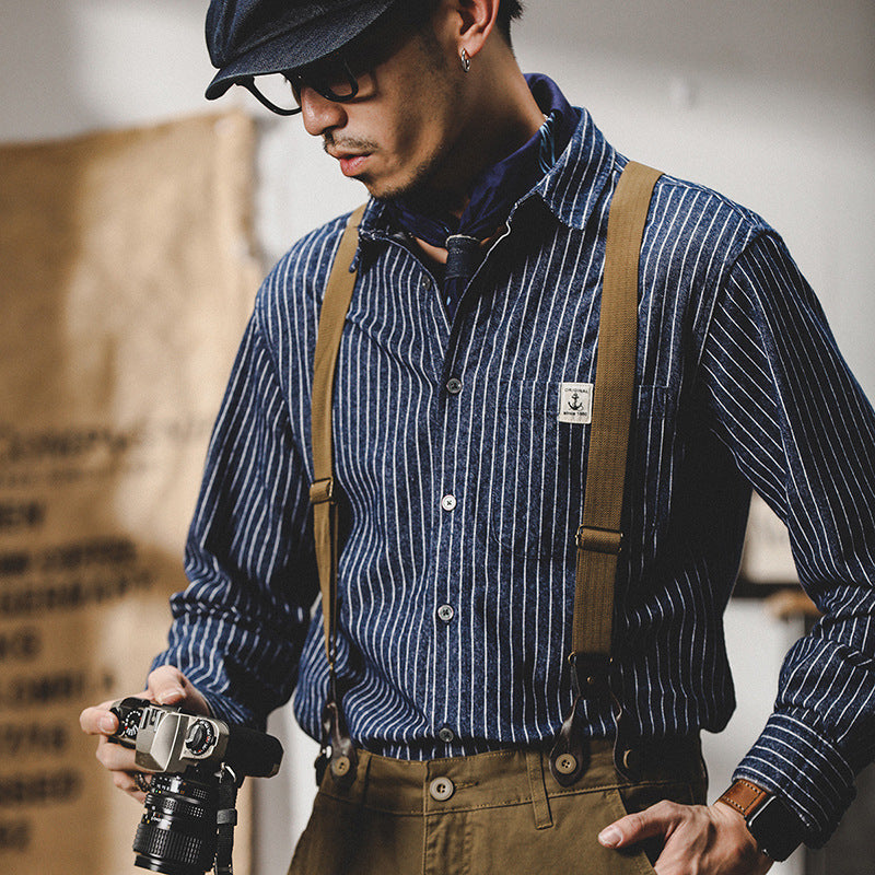 VAAGOON Deep Striped Overshirt