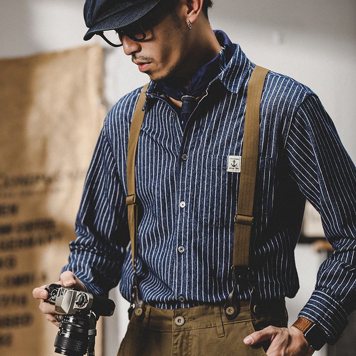 VAAGOON Deep Striped Overshirt