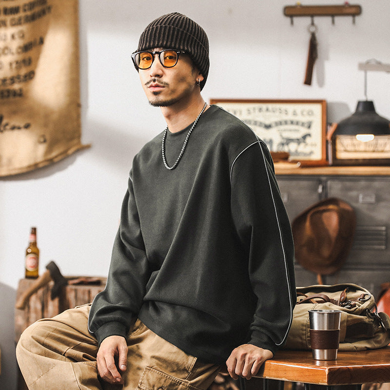 VAAGOON Gridmotion Geometric Patterned Sweatshirt