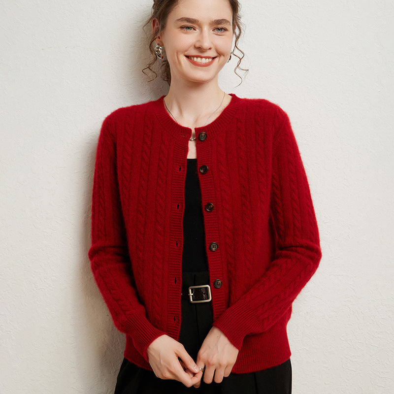 Vaagoon Nordic Cable Cashmere Cardigan