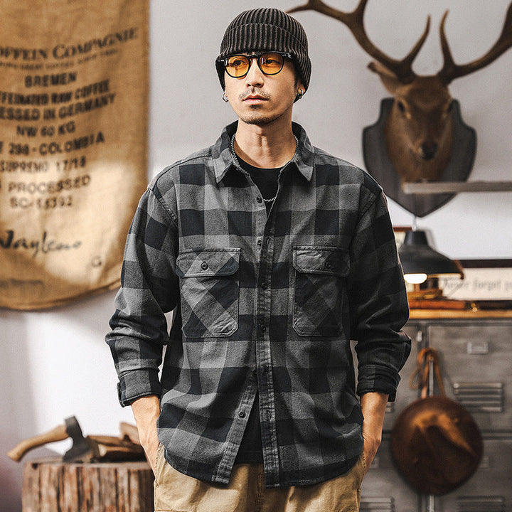 VAAGOON Black Grid Shirt