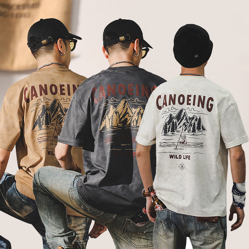 VAAGOON Canoeing Wild Life T-Shirt