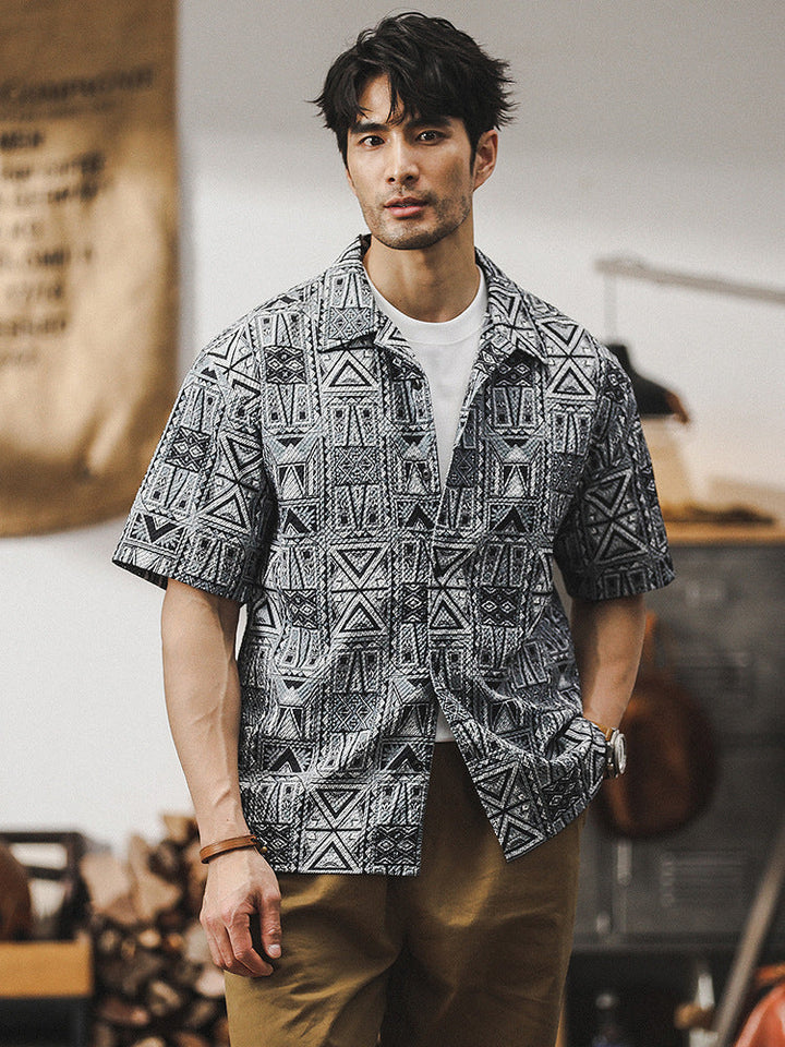 VAAGOON Tribal Pattern Shirt