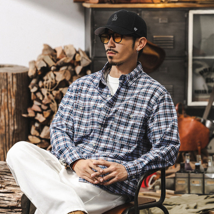 VAAGOON Blue Check Shirt