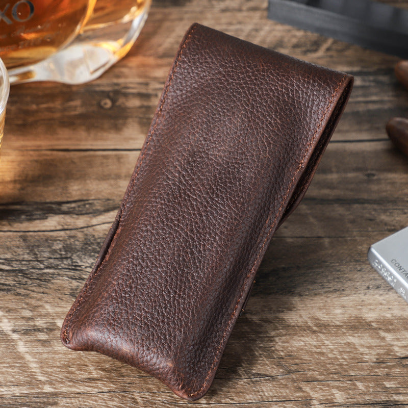 Vaagoon Slim Guard Leather Cigar Case