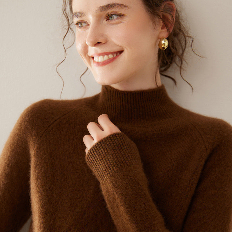 Vaagoon Cashmere Crest Turtleneck Sweater