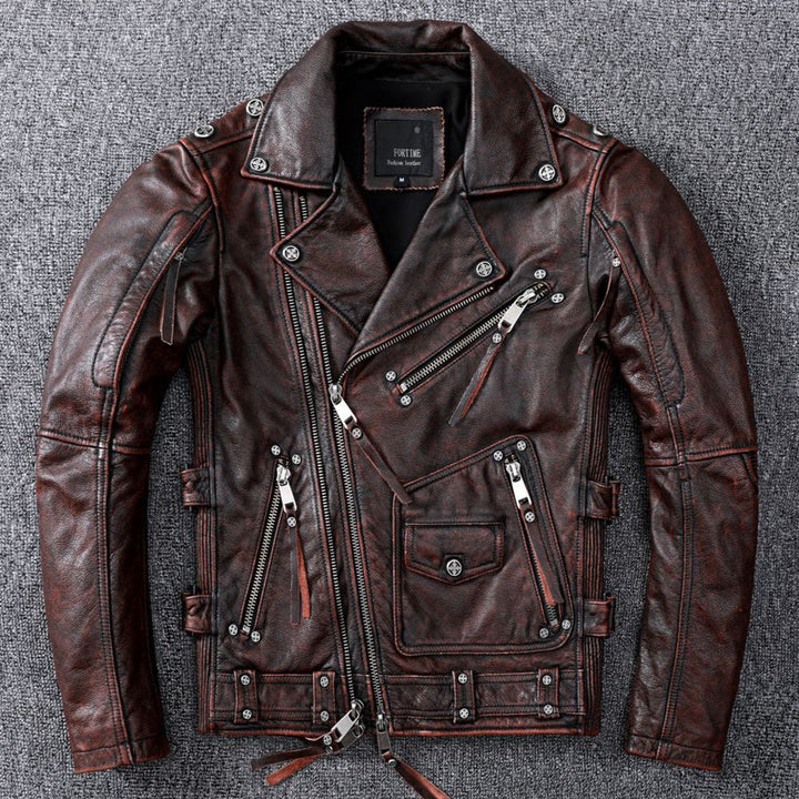 VAAGOON BRAWTA DECO LEATHER JACKET