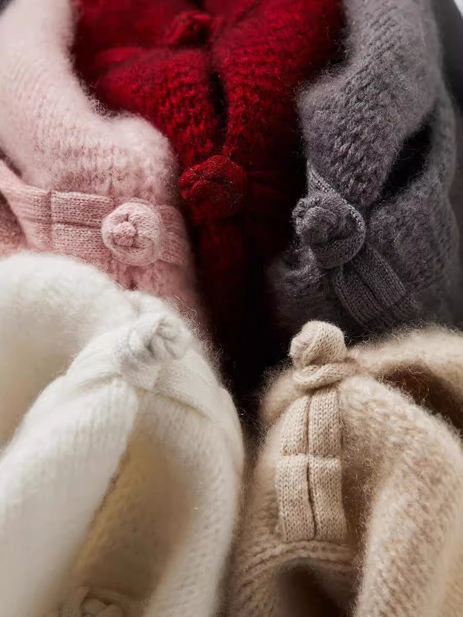 Vaagoon Retro Charm Cashmere Short Cardigan