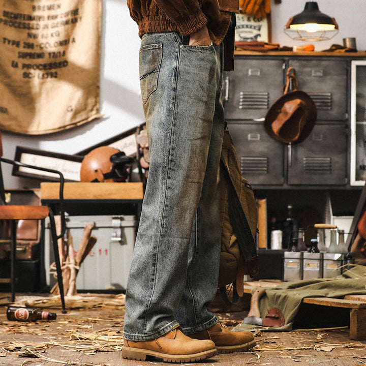 VAAGOON Washed Steel Blue Denim