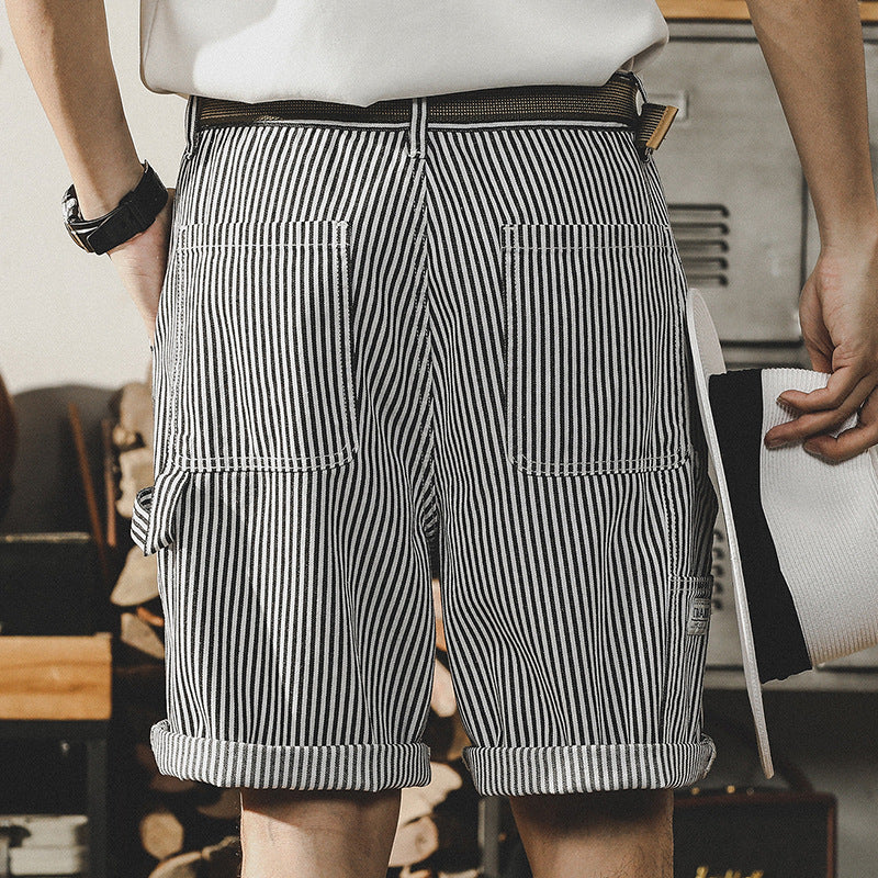 VAAGOON Striped Drift Shorts