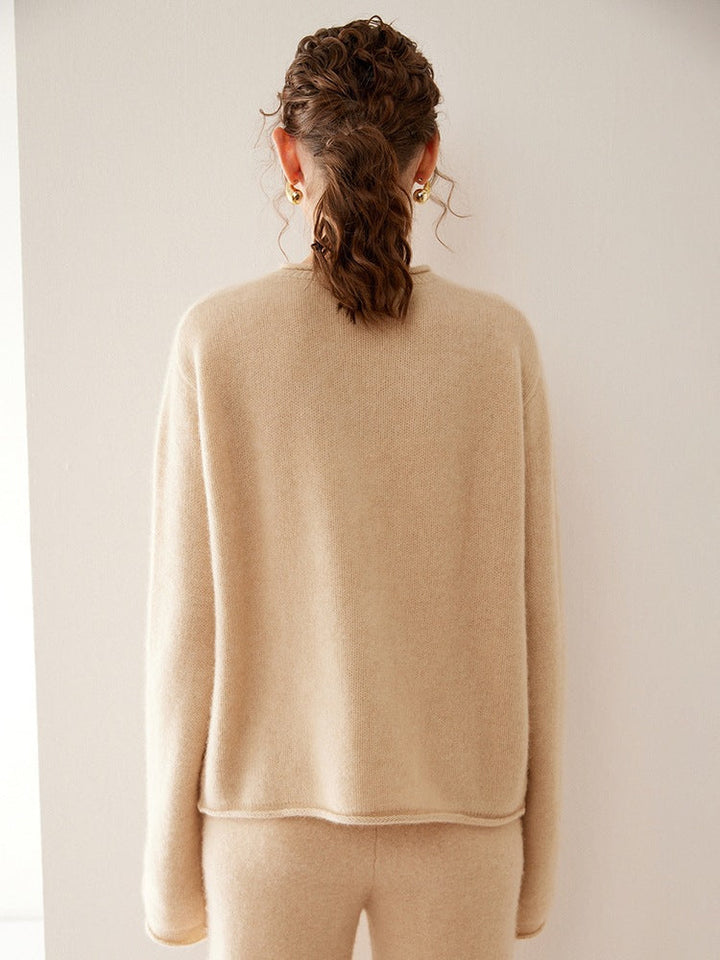 Vaagoon Retro Charm Cashmere Short Cardigan