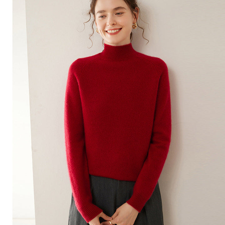 Vaagoon Cashmere Crest Turtleneck Sweater