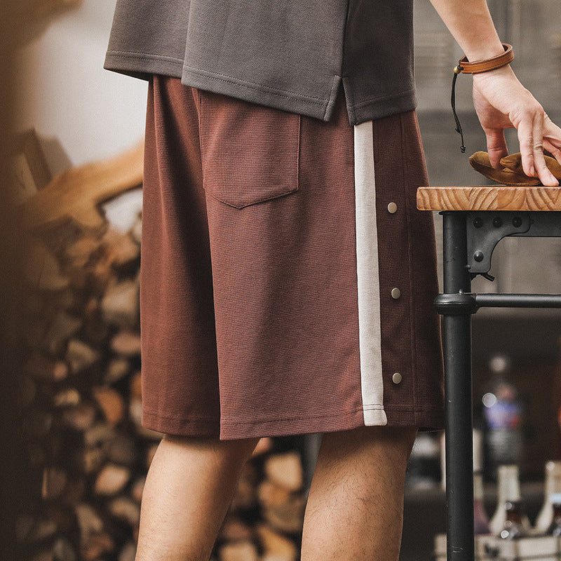 VAAGOON Dual-Tone Snap Shorts