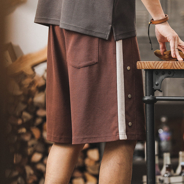 VAAGOON Dual-Tone Snap Shorts